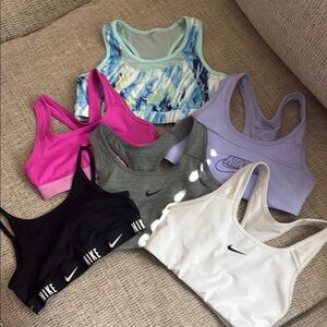 Nike Women's Sports Bra Set - Black, White, Gray, Pink, Purple lot